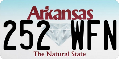 AR license plate 252WFN