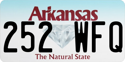 AR license plate 252WFQ