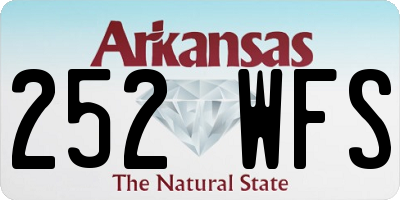AR license plate 252WFS