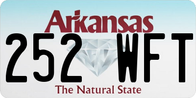 AR license plate 252WFT