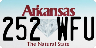 AR license plate 252WFU