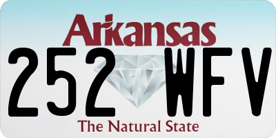 AR license plate 252WFV