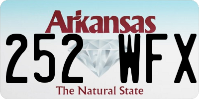 AR license plate 252WFX