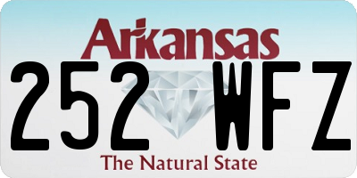 AR license plate 252WFZ