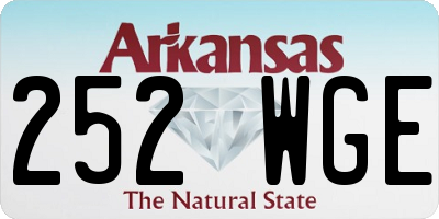 AR license plate 252WGE
