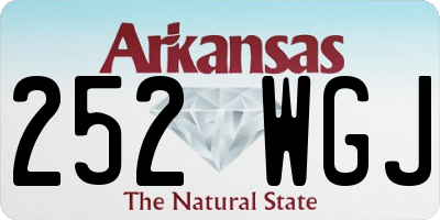 AR license plate 252WGJ