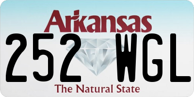 AR license plate 252WGL