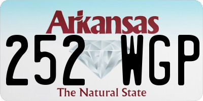 AR license plate 252WGP