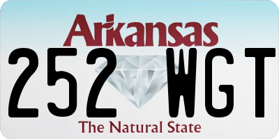 AR license plate 252WGT