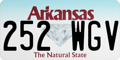 AR license plate 252WGV