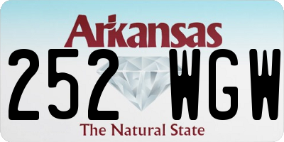 AR license plate 252WGW