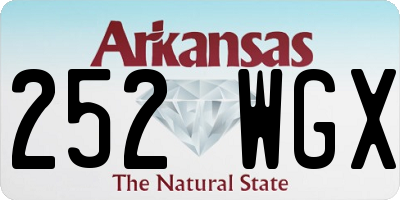AR license plate 252WGX