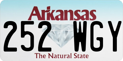 AR license plate 252WGY