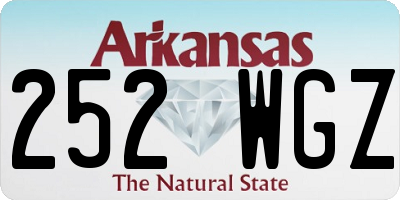 AR license plate 252WGZ