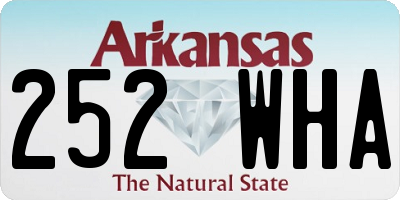 AR license plate 252WHA