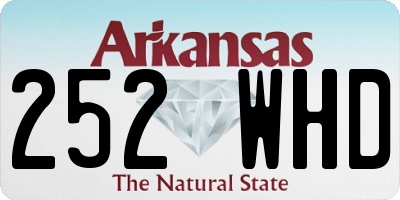 AR license plate 252WHD