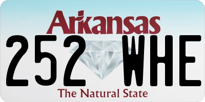 AR license plate 252WHE