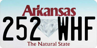 AR license plate 252WHF