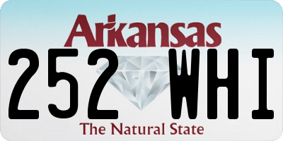 AR license plate 252WHI