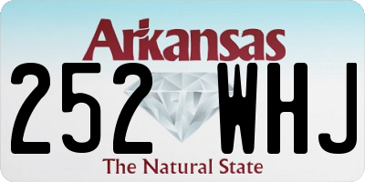 AR license plate 252WHJ