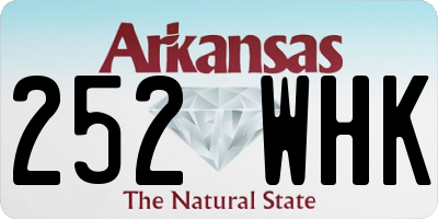 AR license plate 252WHK