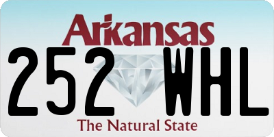 AR license plate 252WHL