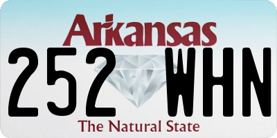AR license plate 252WHN
