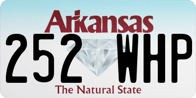 AR license plate 252WHP