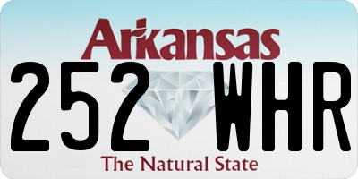 AR license plate 252WHR