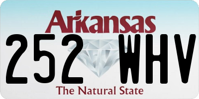 AR license plate 252WHV