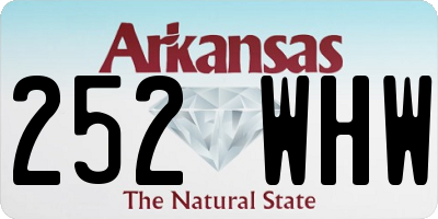 AR license plate 252WHW