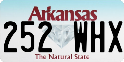 AR license plate 252WHX