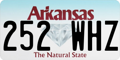 AR license plate 252WHZ