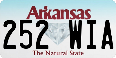 AR license plate 252WIA