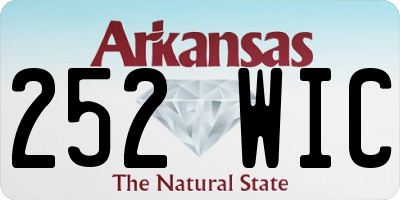 AR license plate 252WIC