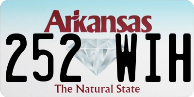 AR license plate 252WIH