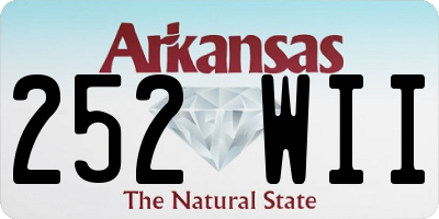 AR license plate 252WII