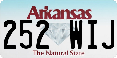 AR license plate 252WIJ