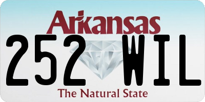 AR license plate 252WIL