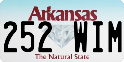 AR license plate 252WIM