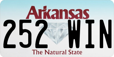 AR license plate 252WIN