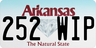 AR license plate 252WIP