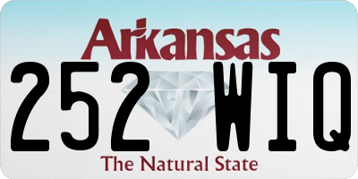 AR license plate 252WIQ