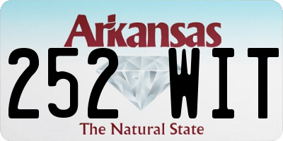 AR license plate 252WIT