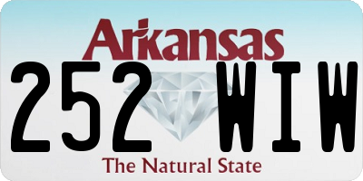 AR license plate 252WIW