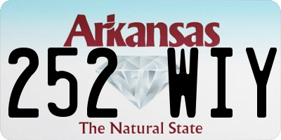AR license plate 252WIY