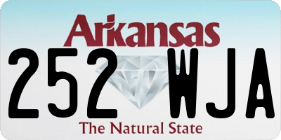 AR license plate 252WJA