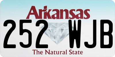 AR license plate 252WJB