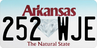 AR license plate 252WJE