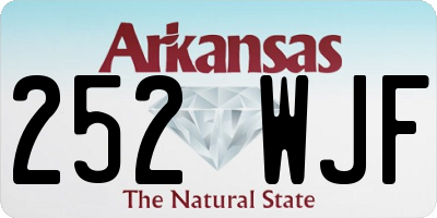 AR license plate 252WJF